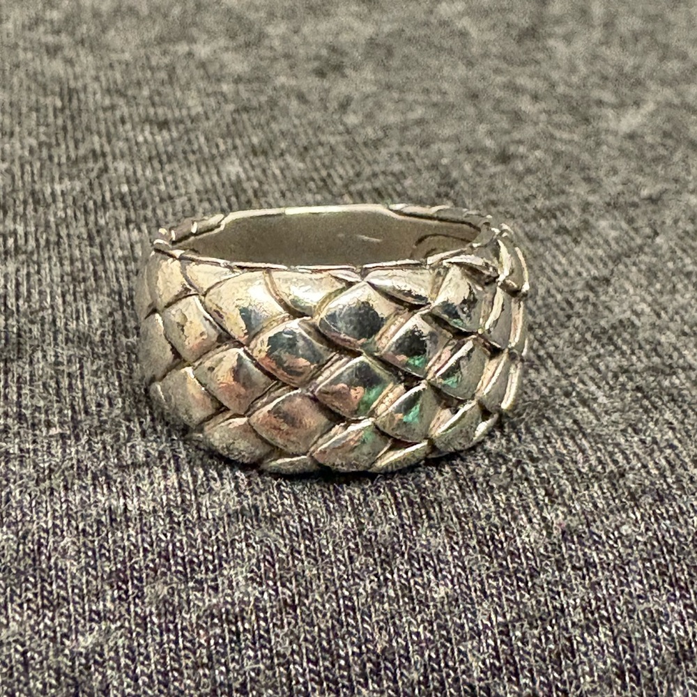 John Hardy Sterling Silver Legends Cobra Collection 11mm Band Ring